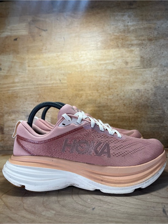 Hoka One One Shoes - Hoka One One Bondi 8 Womens Size 7.5 Running Shoes Sneakers Sandstone Cream